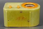 Catalin Fada 1000 Fada ’Bullet” Radio in Onyx Green + Yellow - Translucent